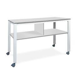 Mesa Executive 2 Niveles 160 x 80 Blanco/Gris