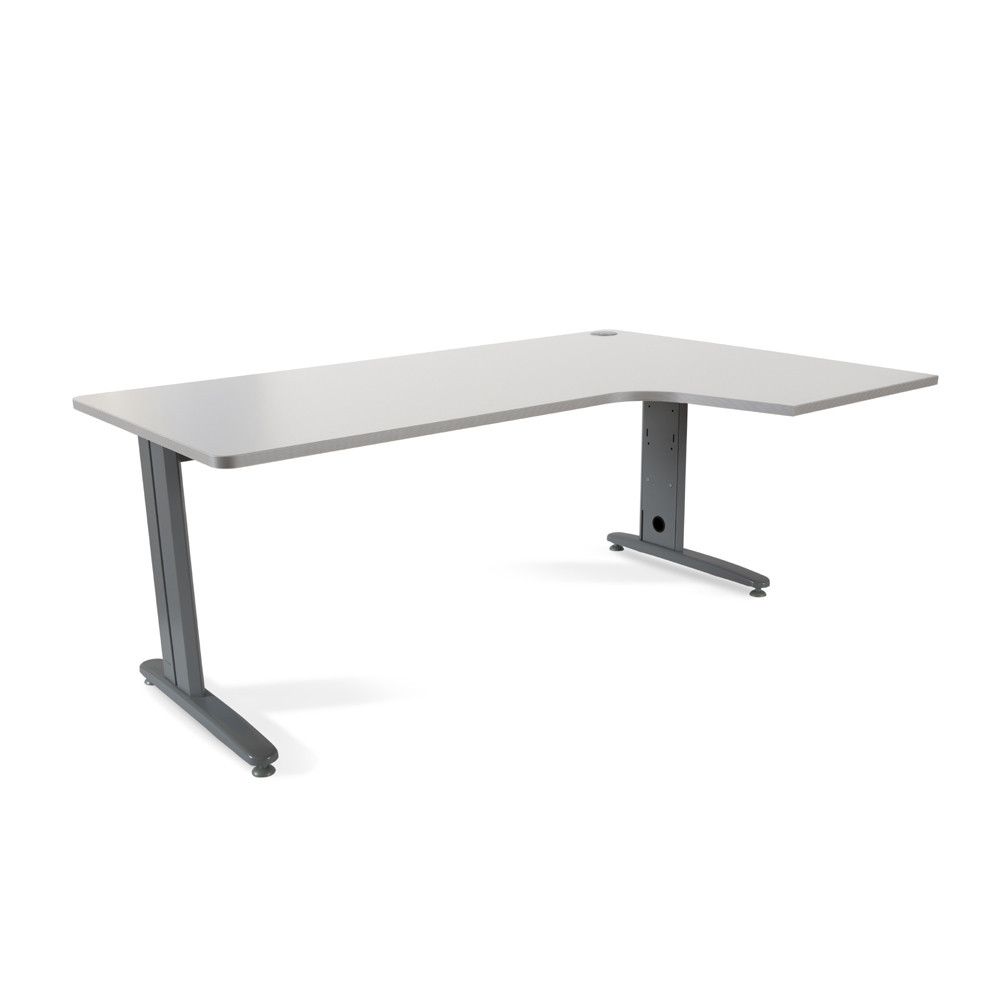 Mesa Metal Ajustable L Derecha 180 x 120 Antracita/Gris