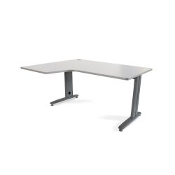 Mesa Metal Ajustable L Izquierda 160 x 120 Antracita/Gris