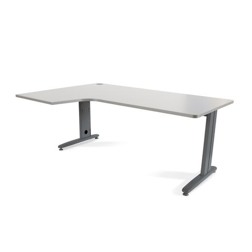 Mesa Metal Ajustable L Izquierda 180 x 120 Antracita/Gris