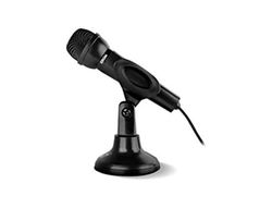 Microfono krom kyp mini gaming con base ajustable conector jack 3,5 mm