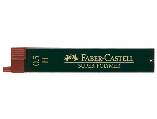 Minas Faber Grafito 9065 0,5 mm H -Estuche de 12 Minas