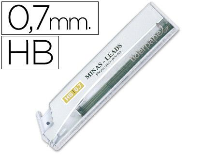 Minas Liderpapel Grafito 0.7 mm Hb Tubo de 12 Minas