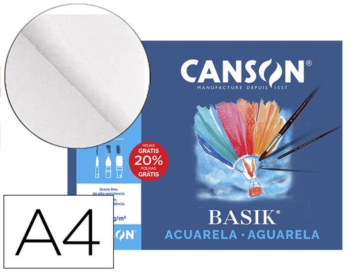 Mini pack acuarela basik 6 hojas 240x320 mm blanco Guarro Casas