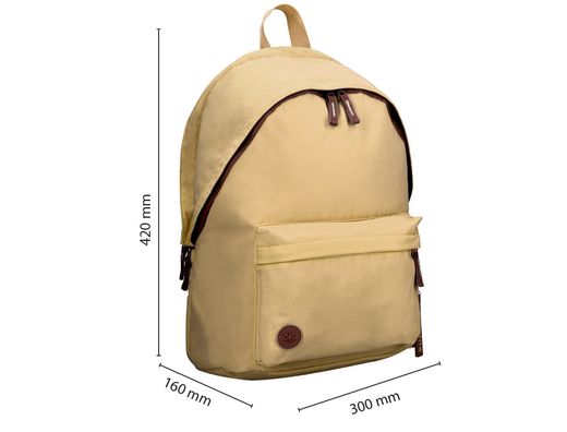 Mochila antartik basic pack con bolsillo para portatil beige 20 l 300x160x420 mm