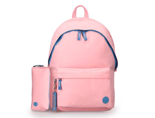 Mochila antartik basic pack con bolsillo para portatil rosa 20 l 300x160x420 mm