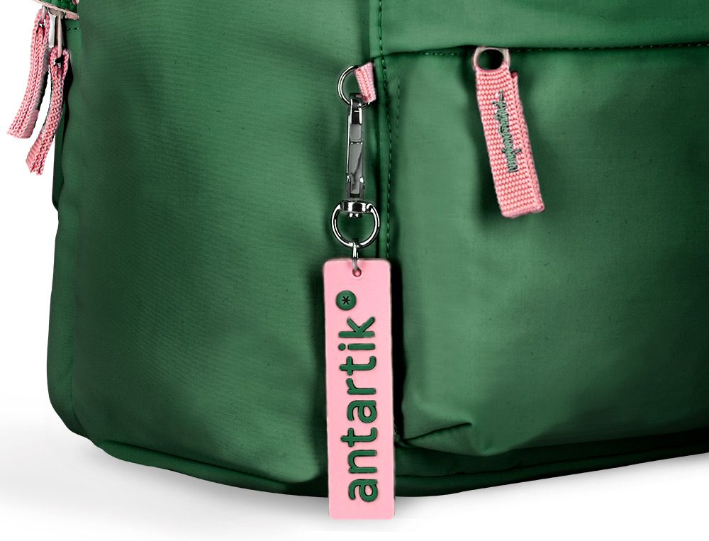 Mochila antartik basic pack con bolsillo para portatil verde 20 l 300x160x420 mm