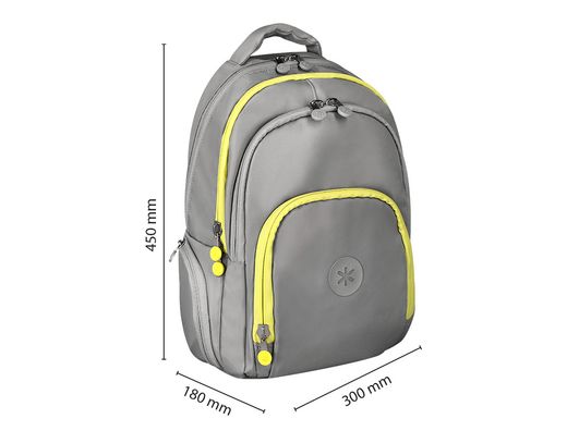 Mochila antartik fusion flex multibolsillo gris 19l 450x180x300 mm