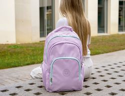 Mochila antartik fusion flex multibolsillo morado 19l 450x180x300 mm