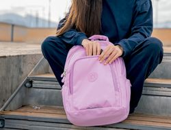 Mochila antartik fusion flex multibolsillo rosa 19l 450x180x300 mm