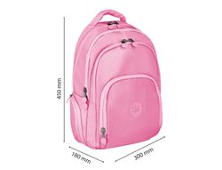 Mochila antartik fusion flex multibolsillo rosa 19l 450x180x300 mm