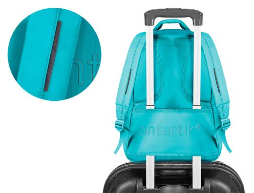 Mochila antartik fusion flex multibolsillo turquesa 19l 450x180x300 mm