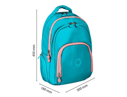 Mochila antartik fusion flex multibolsillo turquesa 19l 450x180x300 mm