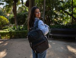 Mochila antartik glow bags con acolchado para portatil 15\" negro 25 l 440x150x310 mm