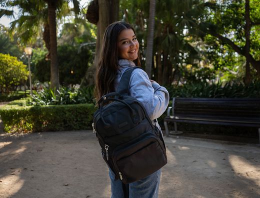 Mochila antartik glow bags con acolchado para portatil 15\" negro 25 l 440x150x310 mm