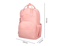 Mochila antartik glow bags con acolchado para portatil 15\" rosa 25 l 440x150x310 mm