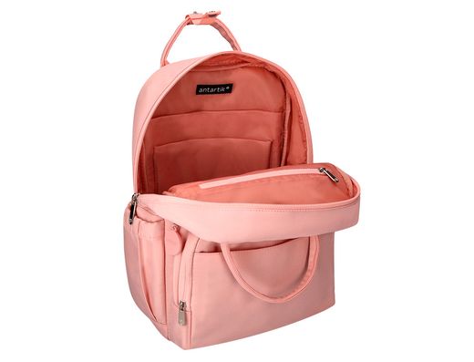 Mochila antartik glow bags con acolchado para portatil 15\" rosa 25 l 440x150x310 mm