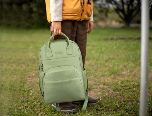 Mochila antartik glow bags con acolchado para portatil 15\" verde 25 l 440x150x310 mm