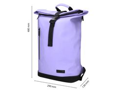 Mochila antartik roll pack waterproof enrollable gran capacidad color lavanda 480x130x280mm