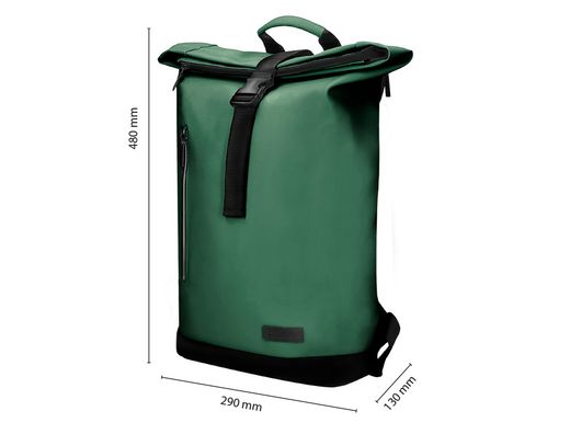 Mochila antartik roll pack waterproof enrollable gran capacidad verde militar 480x130x280 mm
