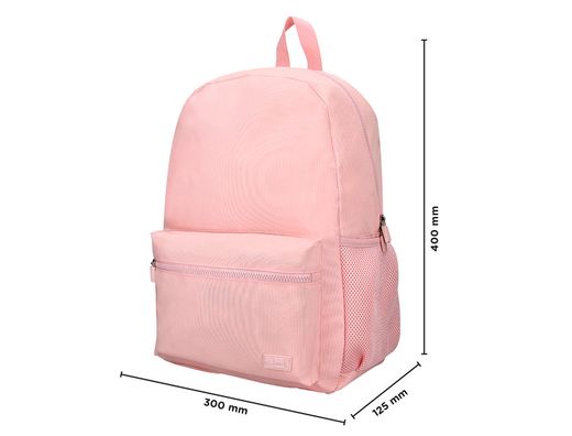 Mochila liderpapel core con compartimento lateral elastico rosa 15 l 400x125x300 mm