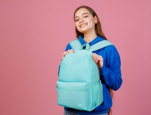 Mochila liderpapel core con compartimento lateral elastico turquesa 15 l 400x125x300 mm