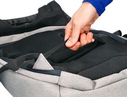Mochila para portatil q-connect 18" negra / gris poliester impermeable 460x170x310 mm