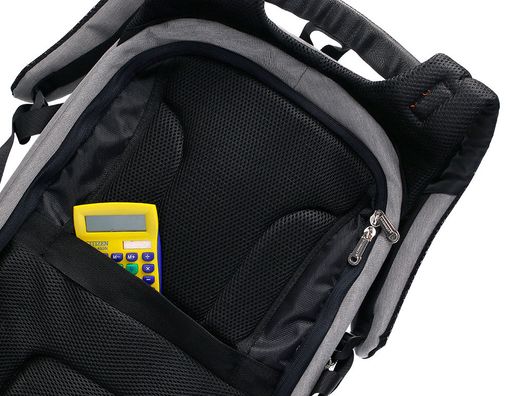 Mochila para portatil q-connect 18" negra / gris poliester impermeable 460x170x310 mm
