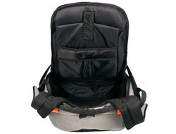 Mochila para portatil q-connect 18" negra / gris poliester impermeable 460x170x310 mm