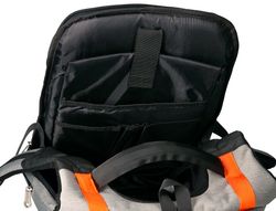 Mochila para portatil q-connect 18" negra / gris poliester impermeable 460x170x310 mm