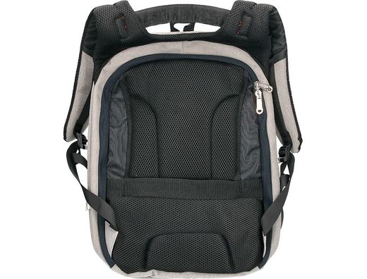 Mochila para portatil q-connect 18" negra / gris poliester impermeable 460x170x310 mm