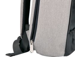 Mochila para portatil q-connect 18" negra / gris poliester impermeable 460x170x310 mm