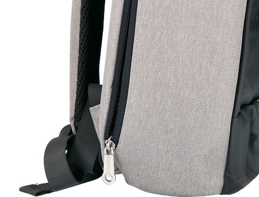 Mochila para portatil q-connect 18" negra / gris poliester impermeable 460x170x310 mm