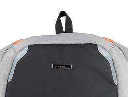 Mochila para portatil q-connect 18" negra / gris poliester impermeable 460x170x310 mm