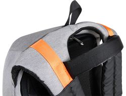 Mochila para portatil q-connect 18" negra / gris poliester impermeable 460x170x310 mm