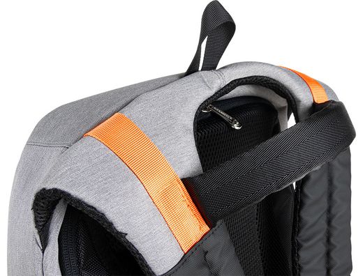 Mochila para portatil q-connect 18" negra / gris poliester impermeable 460x170x310 mm