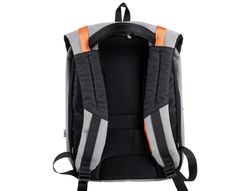 Mochila para portatil q-connect 18" negra / gris poliester impermeable 460x170x310 mm