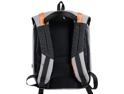Mochila para portatil q-connect 18" negra / gris poliester impermeable 460x170x310 mm