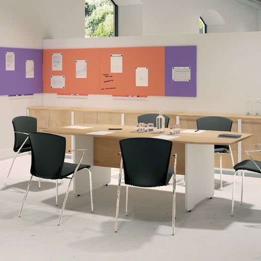 Modelo Kit Meeting Mesa 220 x 100 x 72 Aluminio / Haya