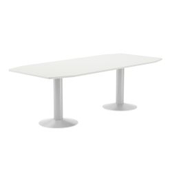 Modelo Kit Meeting Mesa con pasacables 220 x 100 x 72 Blanco / Blanco