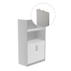 Modelo Kit Store 156 x 90 x 45 Estructura Aluminio/Puertas Blanco Sin Tapa