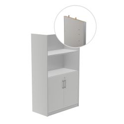 Modelo Kit Store 156 x 90 x 45 Estructura Aluminio/Puertas Gris Sin Tapa