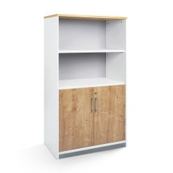 Modelo Kit Store 156 x 90 x 45 Estructura Blanca/Puertas Roble