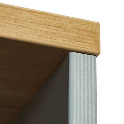 Modelo Kit Store 195 x 90 x 45 Estructura Aluminio/Puertas Roble