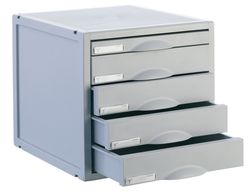 Módulo Archivo 2000 de 5 cajones gris
