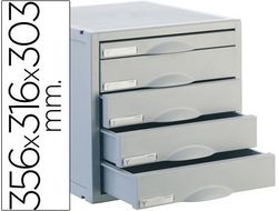 Módulo Archivo 2000 de 5 cajones gris
