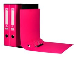 Modulo liderpapel 3 archivadores folio 2 anillas mecanismo de palanca 52mm rosa