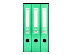 Modulo liderpapel 3 archivadores folio 2 anillas mecanismo de palanca 52mm verde pastel