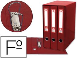 Modulo Liderpapel 3 Archivadores Folio 2 Anillas Mixtas 40Mm Rojo