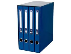 Modulo Liderpapel 4 Archivadores Folio 2 Anillas Mixtas 25Mm Azul